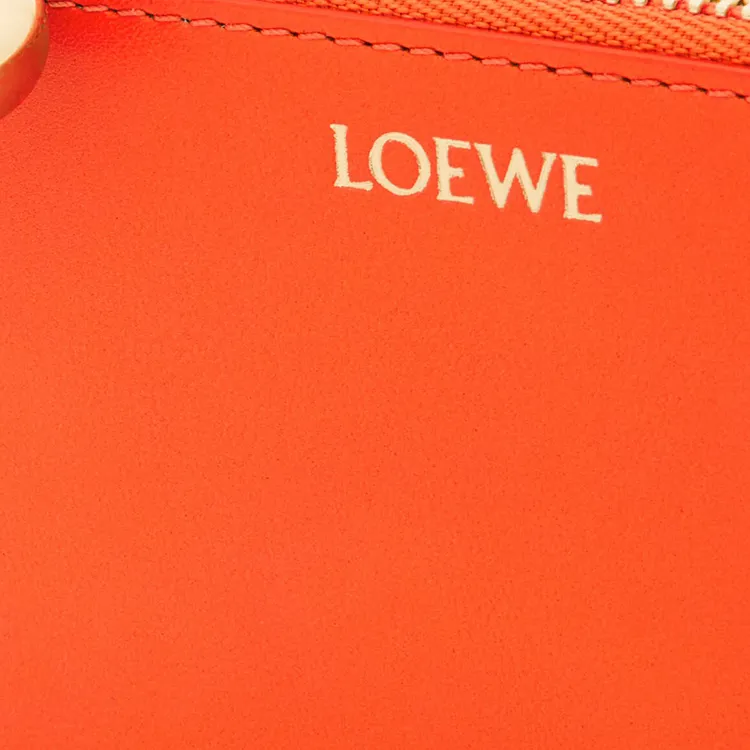 LOEWE Bright Nappa Calfskin Card Holder Women's Vivid Orange-3