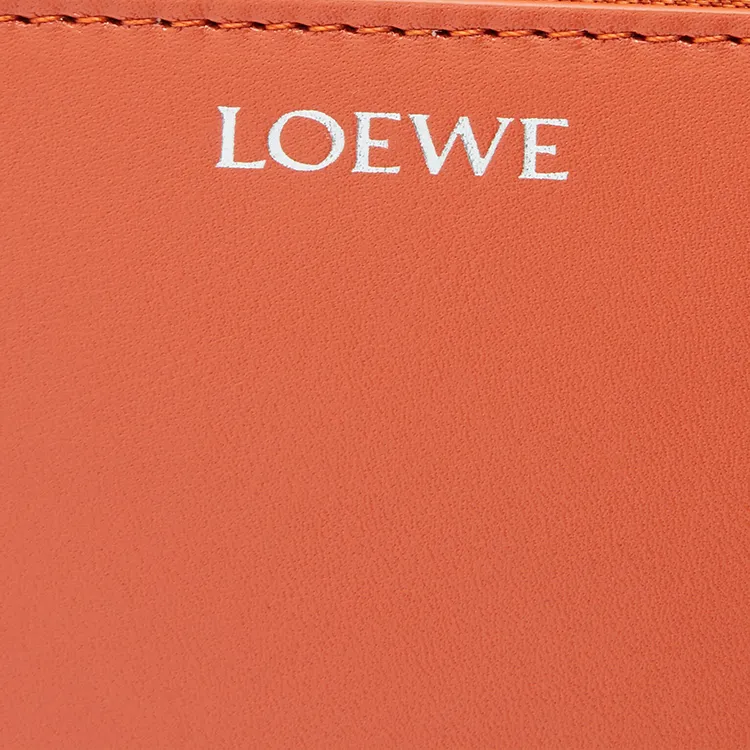 LOEWE Shiny Nappa Calfskin Wallet Women's Maple-4