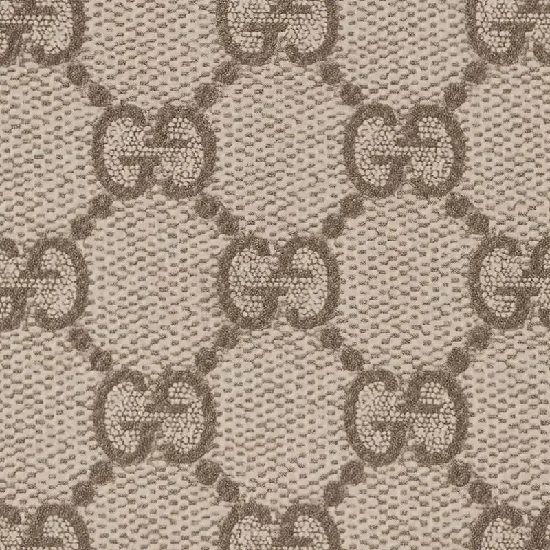 GUCCI Coated Canvas With Leather Trim Wallet Mini Women's Beige & Black-6