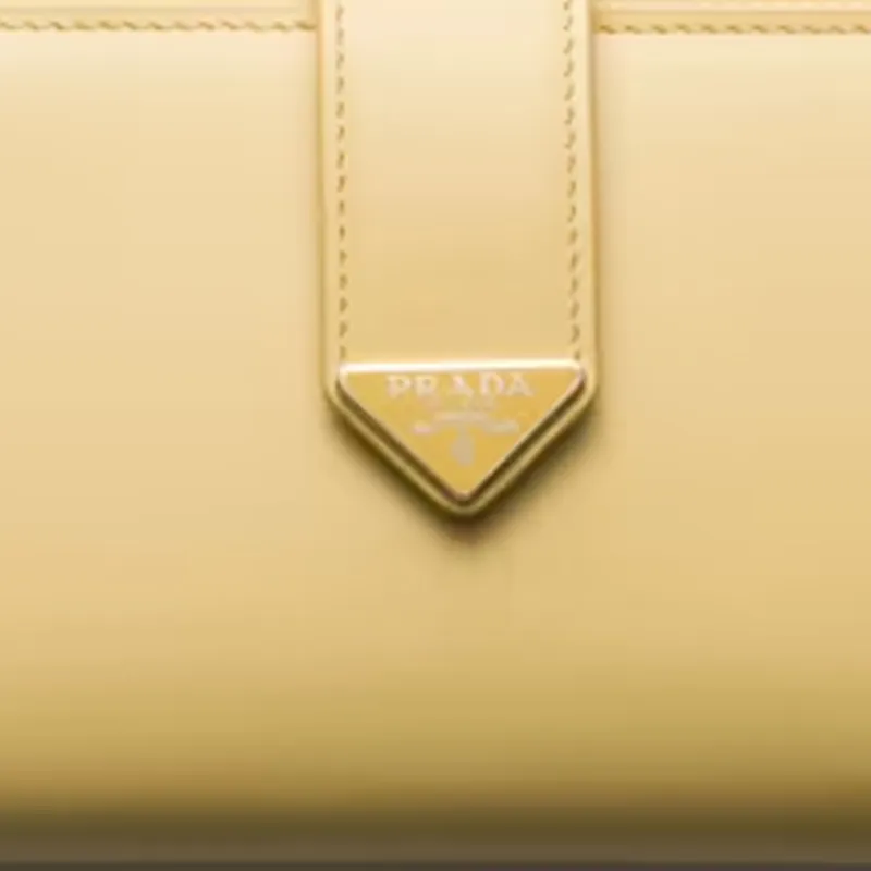 PRADA Leather Wallet Tubas Women's Vanilla-4