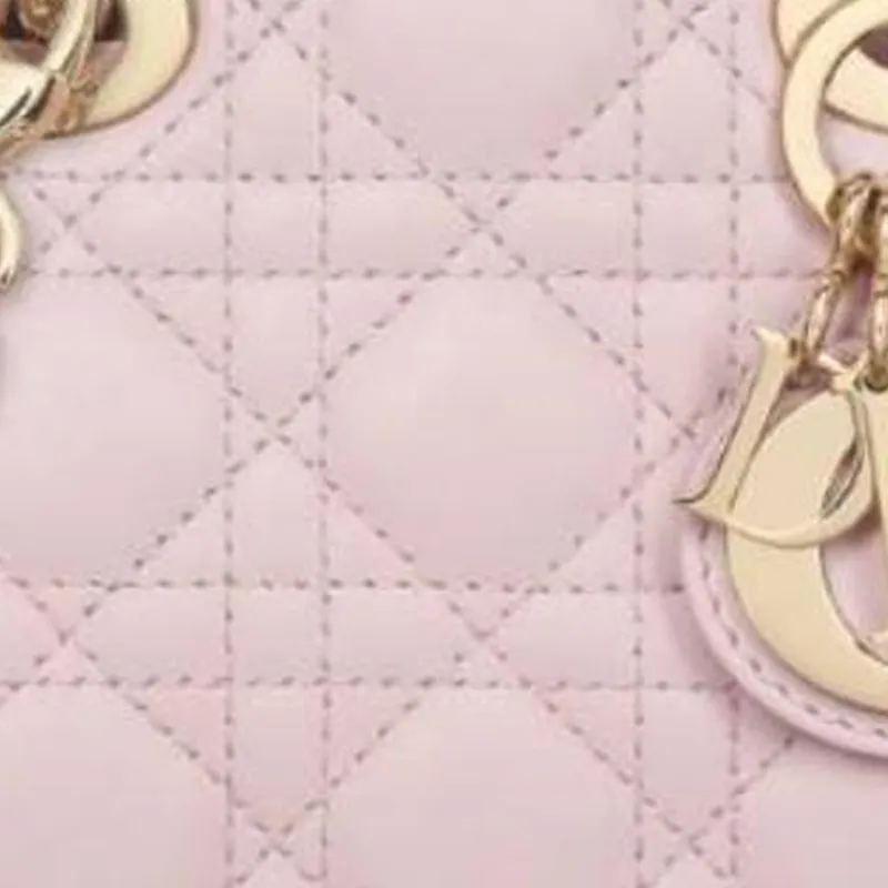 DIOR Lady Dior Lambskin Lady Dior Bag, Shoulder Bag, Crossbody Bag, Handbag Mini Women's Light Pink-3
