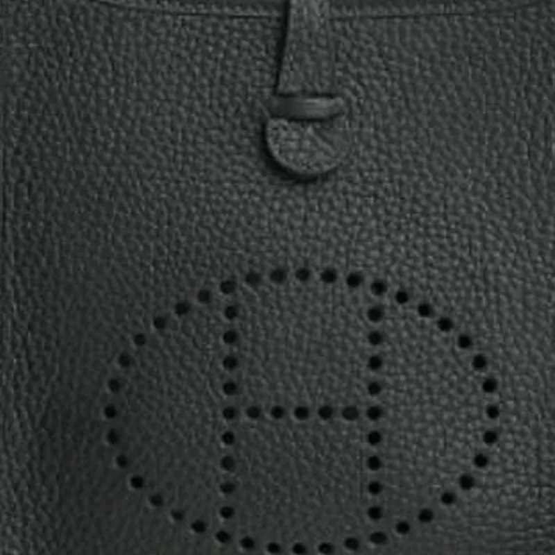 HERMES Evelyne Clemence Leather Shoulder Bag Crossbody Bag Unisex 67 Dark Green-1