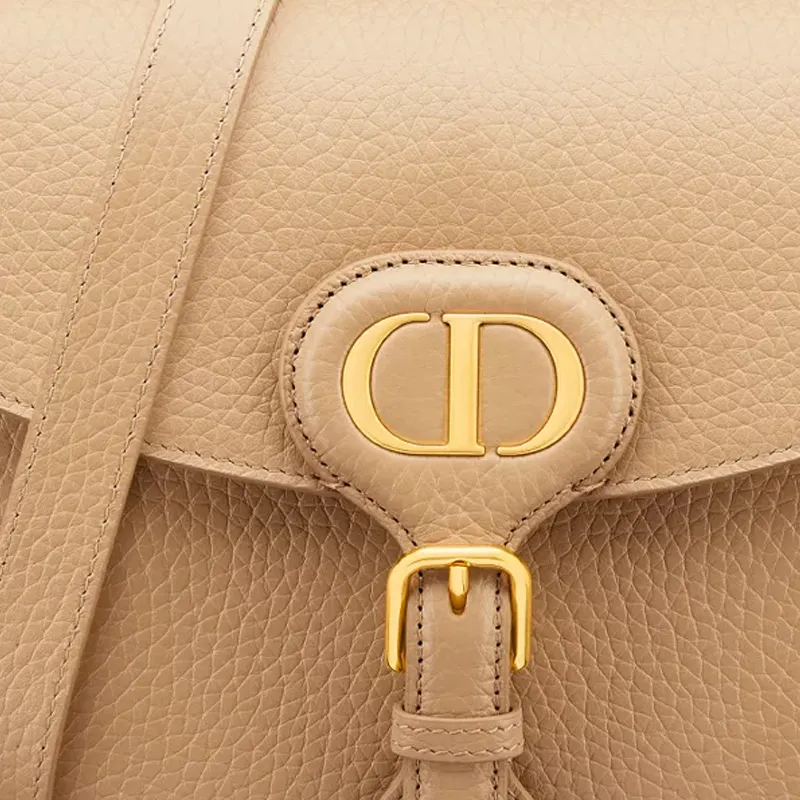 DIOR Bobby Grained Calfskin Crossbody Bag, Shoulder Bag Medium Size Women's Cookie-5