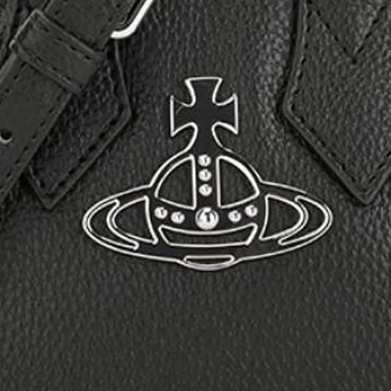 Vivienne Westwood PU Shoulder Bag Crossbody Bag Handbag Small Size Women's Black-6