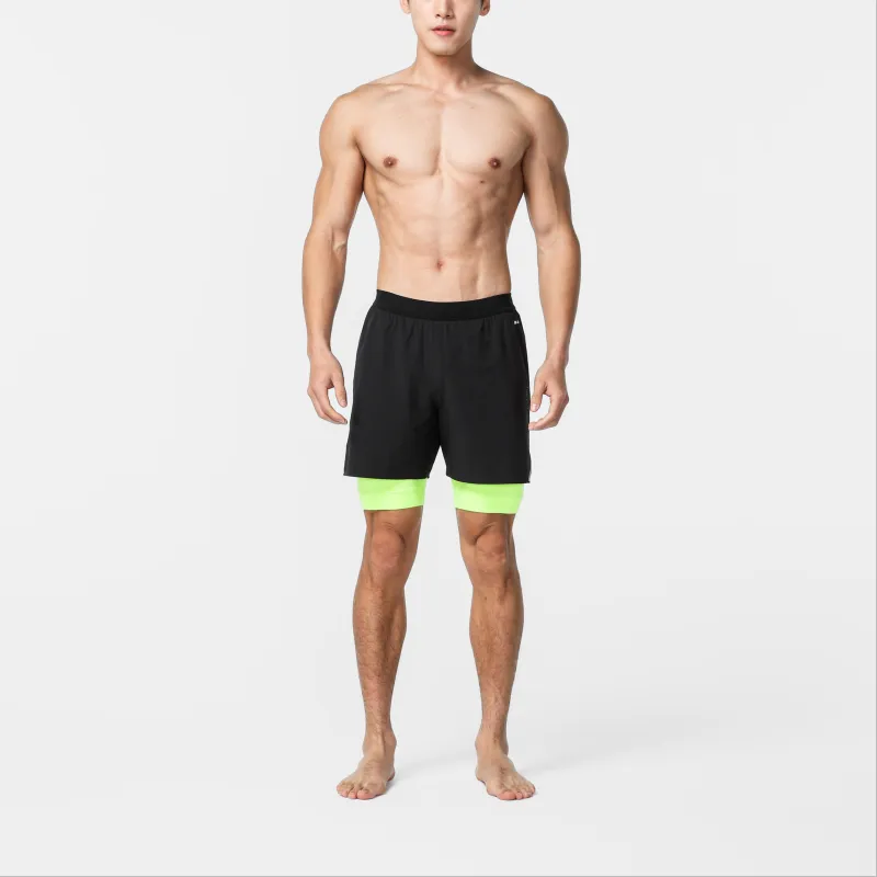 DECATHLON 500 Series Swimming Shorts Men's Black-1