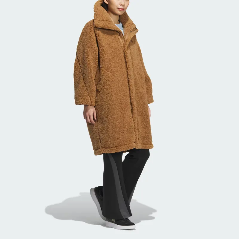 Adidas Velvet feel Coat Women's Desert Brown-3