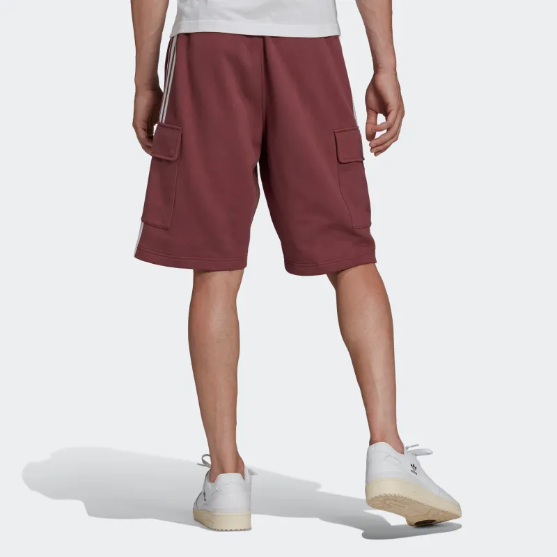 Adidas Originals Casual Shorts Men's Deep Red/White-2