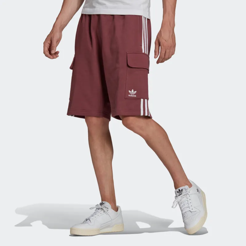 Adidas Originals Casual Shorts Men's Deep Red/White-1