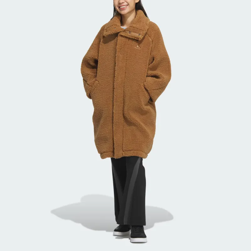 Adidas Velvet feel Coat Women's Desert Brown-1