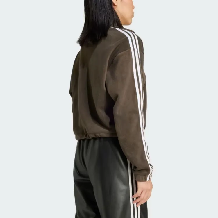 Adidas Originals Polar Fleece Sweatshirt Women's Dark Shadow Olive-3