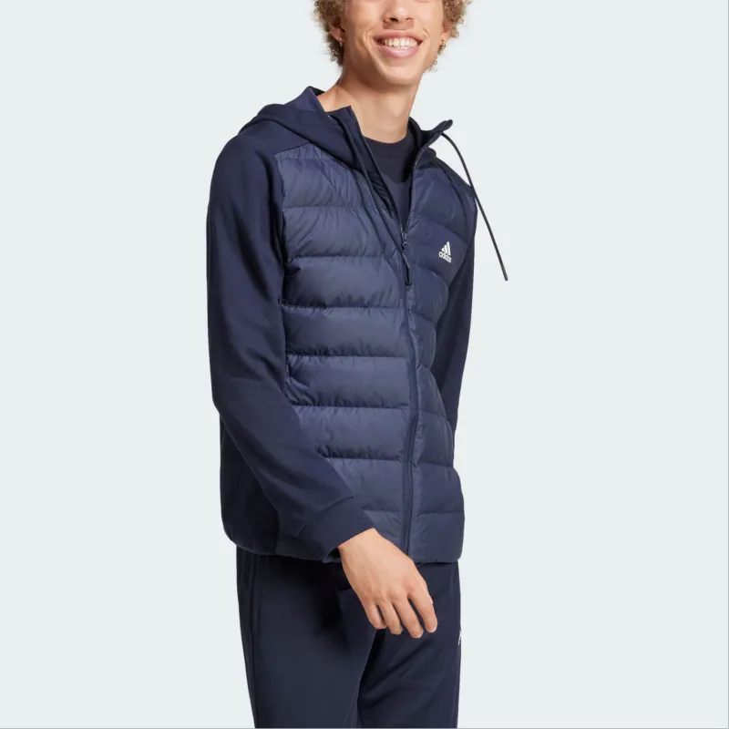 Adidas ESSENTIALS HYBRID DOWN JACKET Down Jacket Men's Legend Ink-3