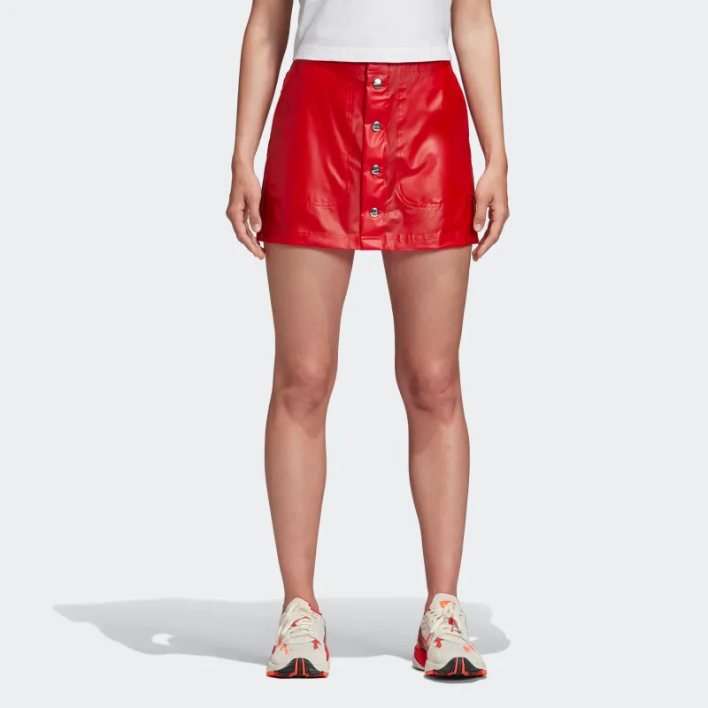 Adidas Originals x FIORUCCI Casual Short Skirts Women's Red-3