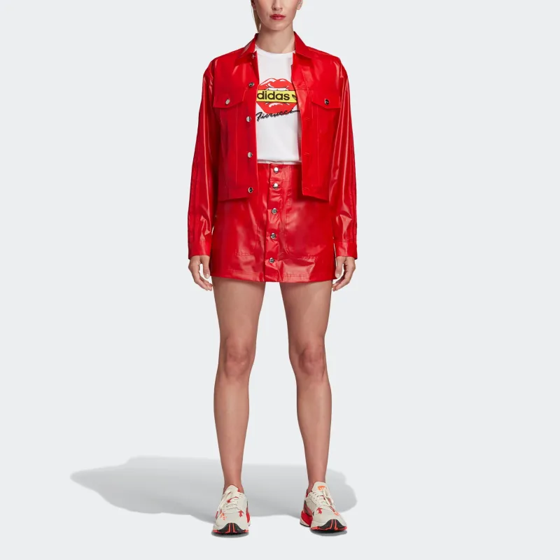 Adidas Originals x FIORUCCI Casual Short Skirts Women's Red-2