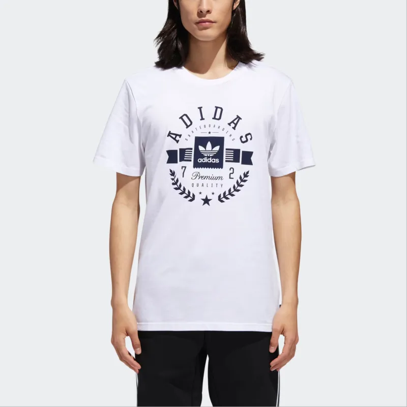 Adidas Originals Skateboarding T Shirt Men's White-2