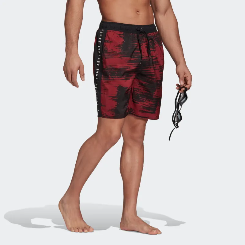 Adidas Arsenal Swimming Shorts Men's Red-3