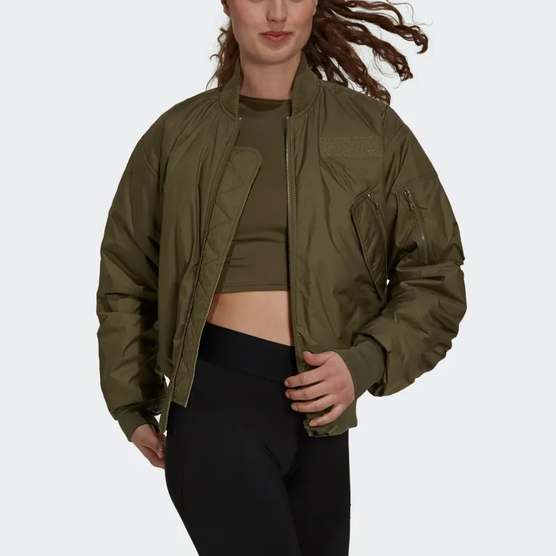 Adidas Jacket Women's Khaki Brown-1