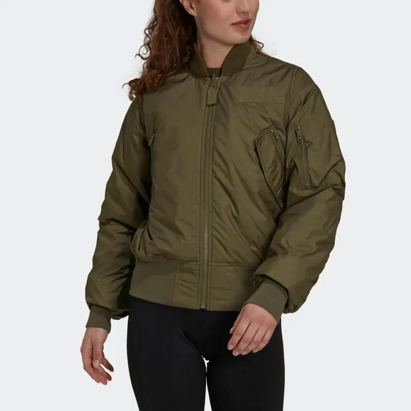 Adidas Jacket Women's Khaki Brown-2