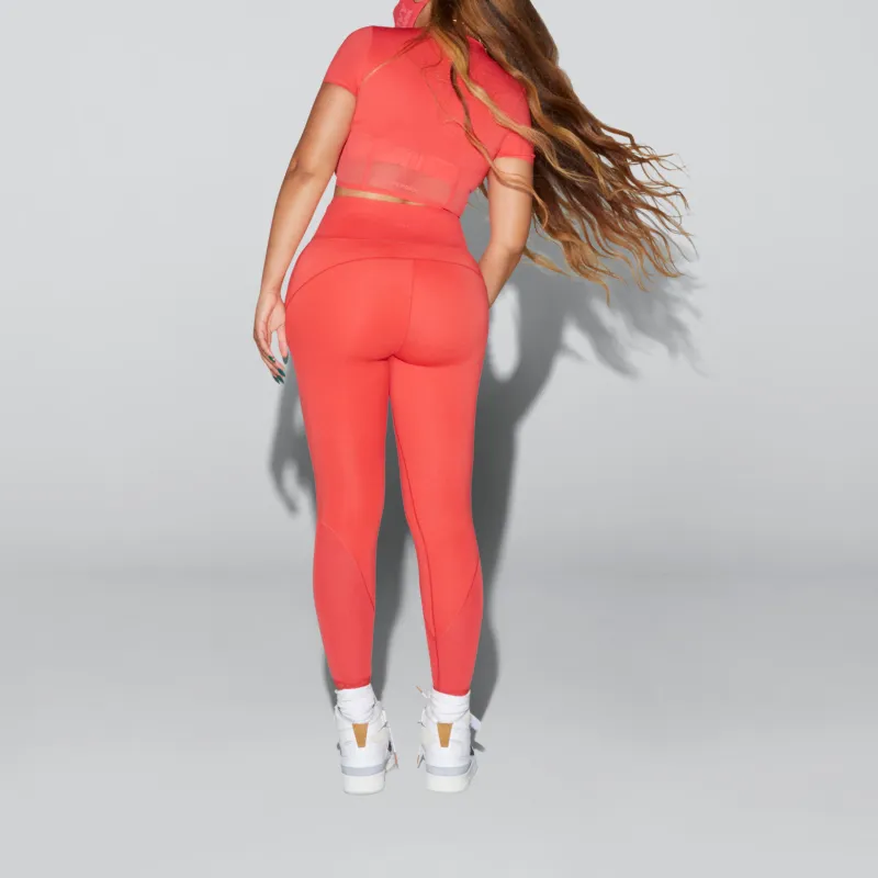 Adidas Ivy Park Corset Crop Top Real Coral-3