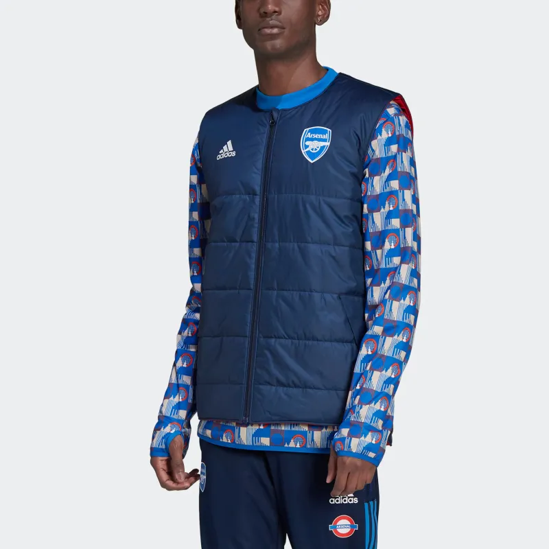 Adidas Arsenal AFC X TFL PD V Vest Men's College Navy/Dark Reddish Purple-3