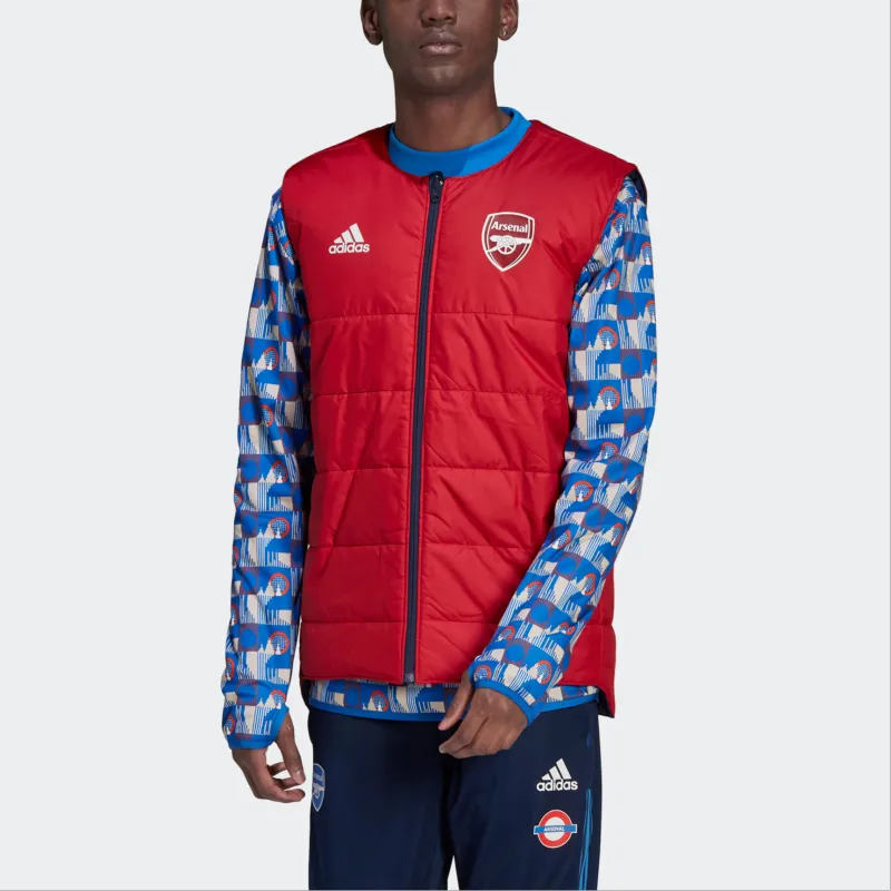 Adidas Arsenal AFC X TFL PD V Vest Men's College Navy/Dark Reddish Purple-4