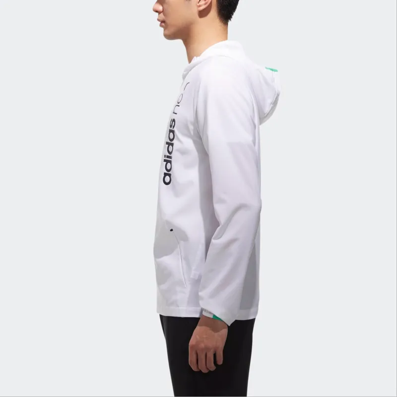 Adidas Neo M CE CL WB Jackets Coats Men's White-6