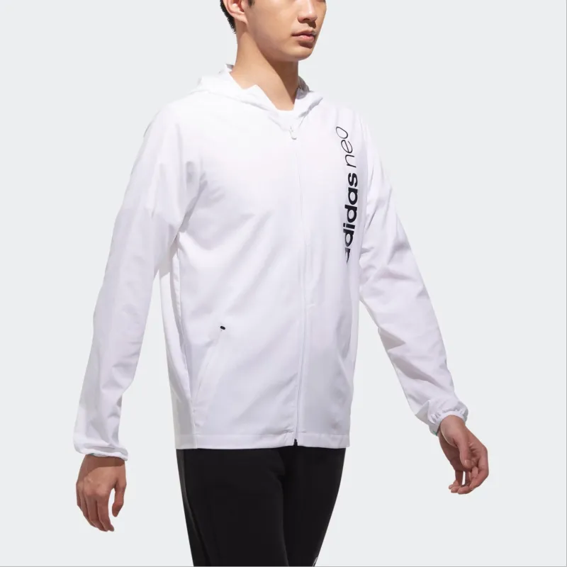 Adidas Neo M CE CL WB Jackets Coats Men's White-5