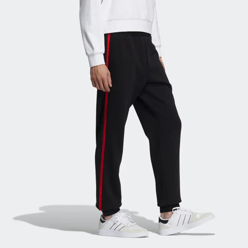 Adidas Neo M SS JAN KNT TP Knitted Sports Pants Men's Black/Bright Red-2