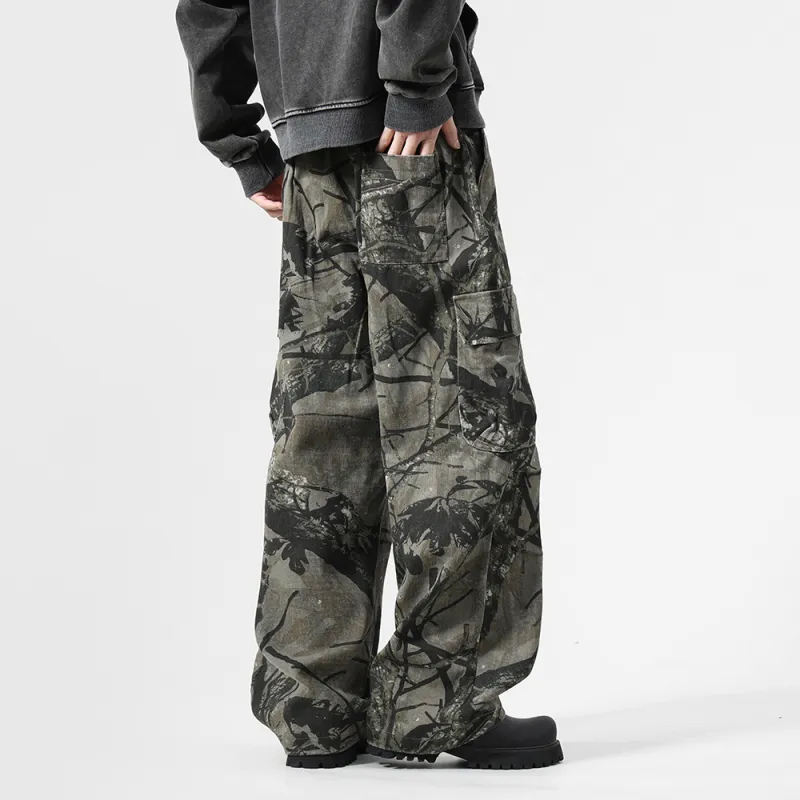Jeep Jeans Unisex Falling Leaves Green Camouflage-3