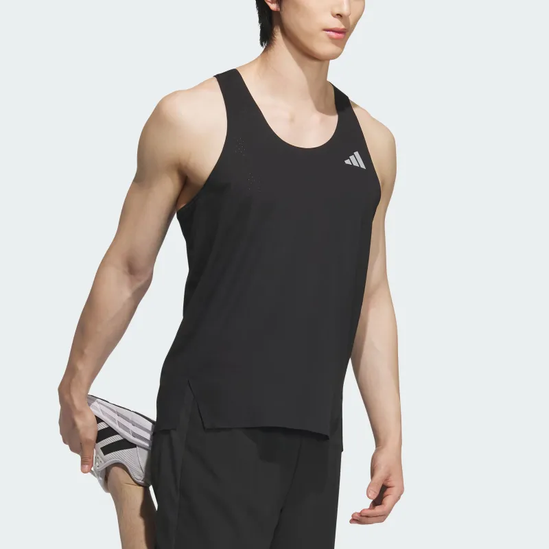 Adidas Tank Tops Unisex Black/Dark Silver Gray-3