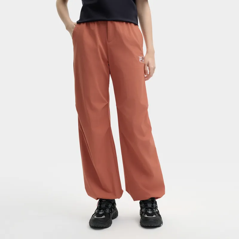 FILA x MAISON KITSUNE ORIGINALE Casual Pants Women's Fine Russet Red RD-4