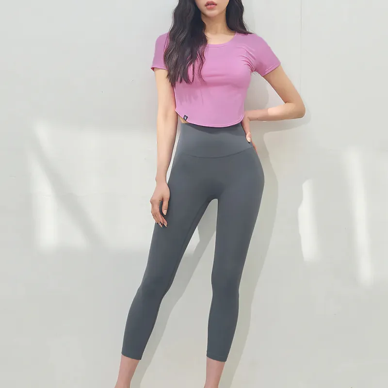 XEXYMIX Yoga T Shirt Women's Lilac-4