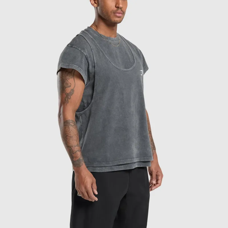 GYMSHARK T Shirts Men Black-3
