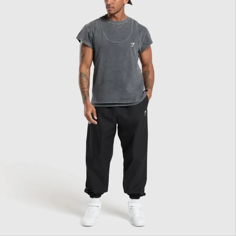 GYMSHARK T Shirts Men Black-1
