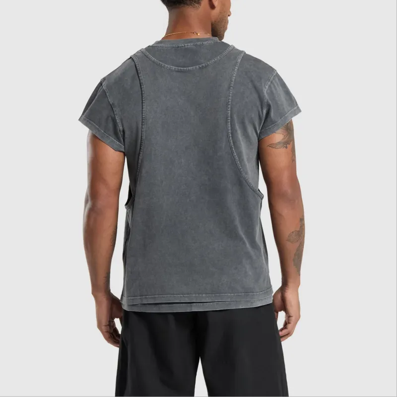 GYMSHARK T Shirts Men Black-2