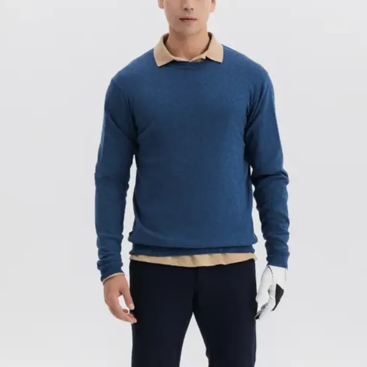 DECATHLON MW100 Knitwear Men's Denim Blue-1