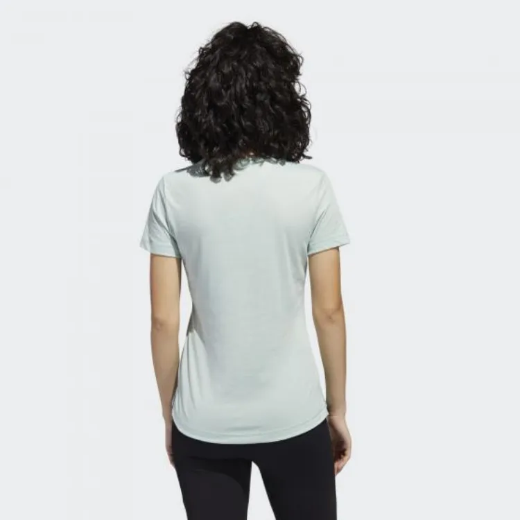 Adidas AEROREADY T Shirt Women's Light Green-3