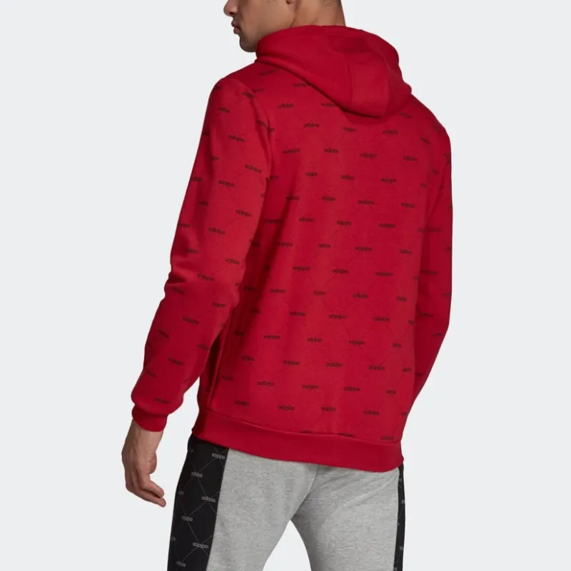 Adidas LINEAR GRAPHIC HOODIE Sweatshirt Men's Chestnut-1