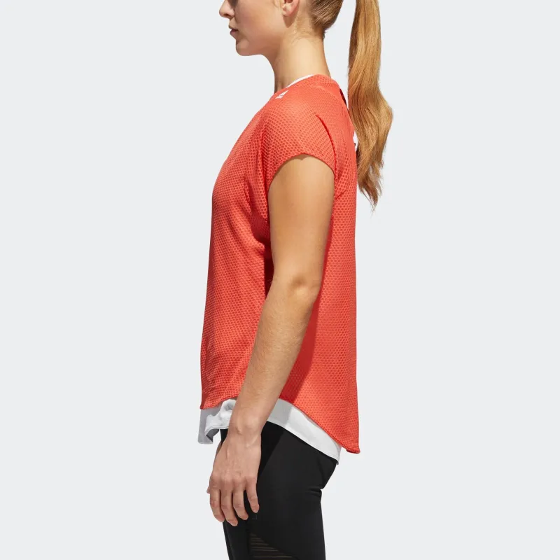 Adidas Supernova T-Shirt Women's Red White-2