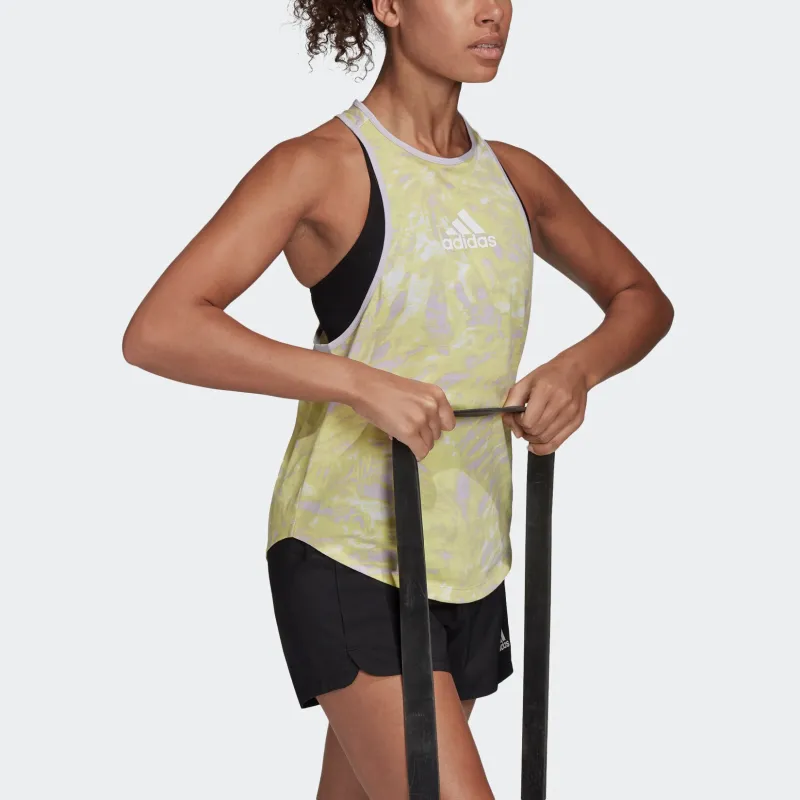Adidas Tank Tops Women's Yellow-4