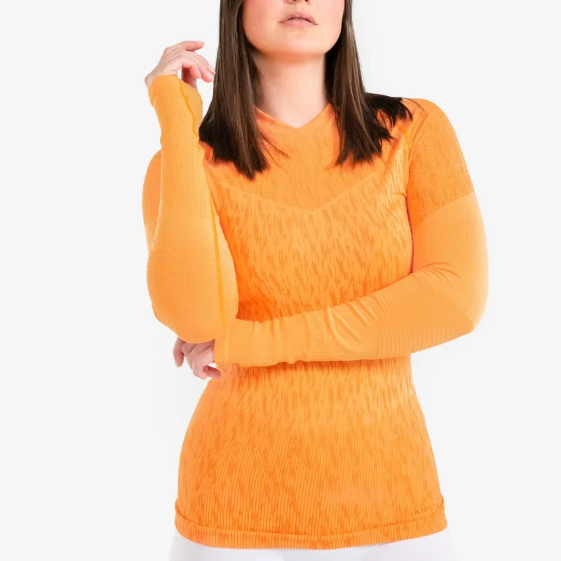 DECATHLON Soccer Jersey Unisex Neon Light Orange/Fragrant Orange-2