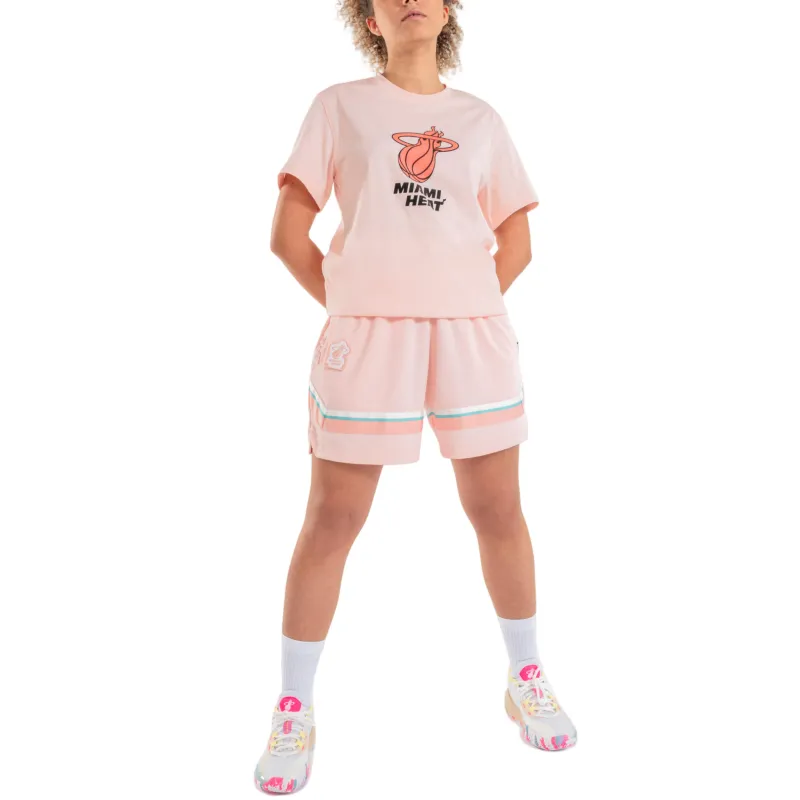 DECATHLON x NBA Heat Team T Shirt Unisex Pearl Pink-2