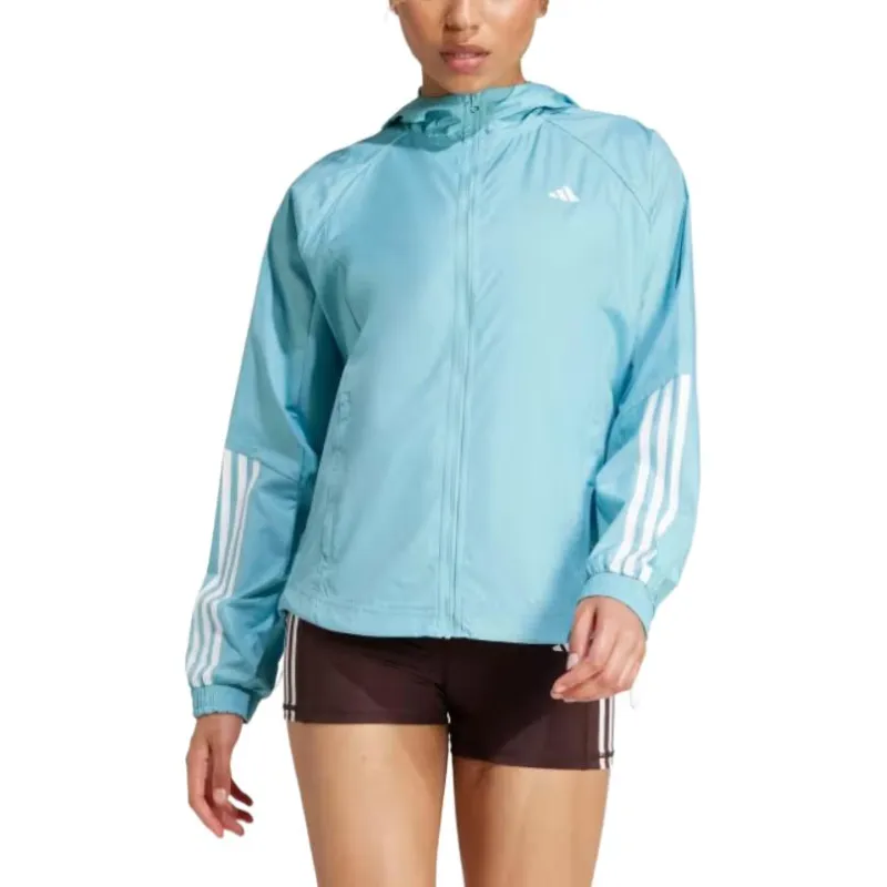 Adidas Women's Wind.Rdy Hyperglam Windbreaker Semi Blue Burst/White-1