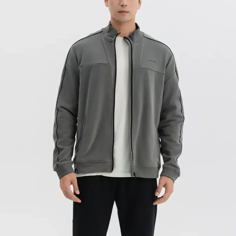 DECATHLON ARTENGO Jackets Coats Men's Khaki Gray-3