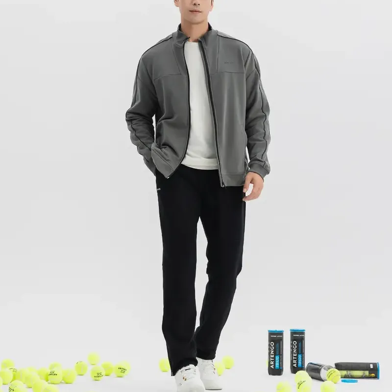DECATHLON ARTENGO Jackets Coats Men's Khaki Gray-1
