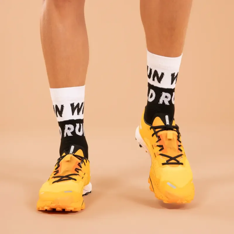 DECATHLON Running Socks Unisex 1 Pack Black-3