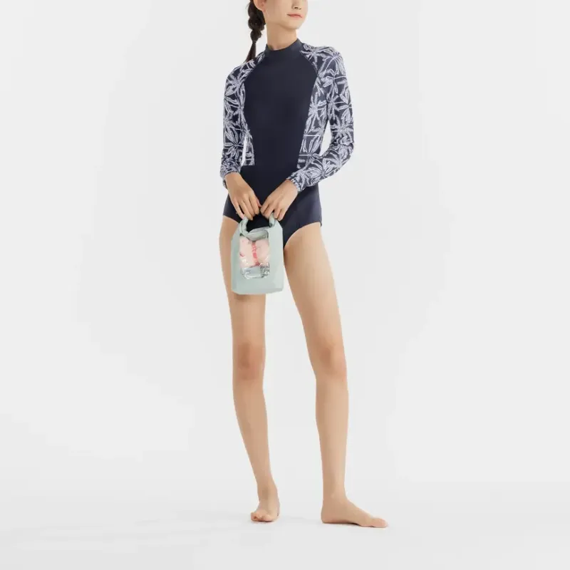 DECATHLON OLAIAN One piece Swimsuit Women's Blue-6