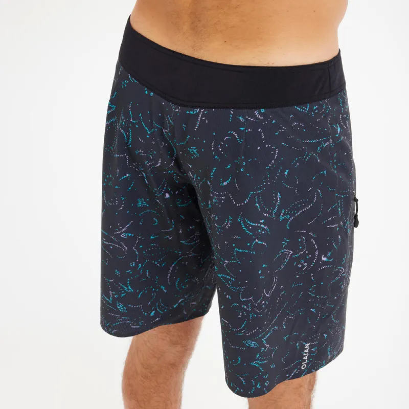 DECATHLON x JEYKILL OLAIAN Surf Boardshort Standard 900 Beach Shorts Men's Black-3