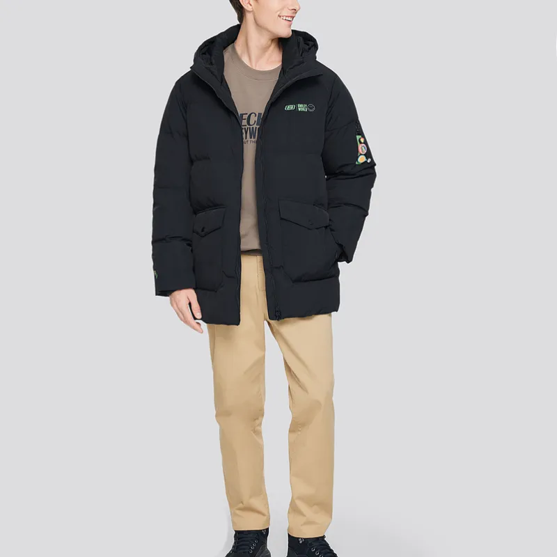 Skechers x SMILEYWORLD Down Jackets & Coats Men's Carbon Black-1