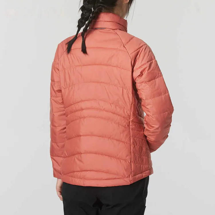 Columbia Water-Resistant Windproof Breathable Wear-Resistant Warm Windbreaker Jacket Women's Light Pink/Brick Red-2