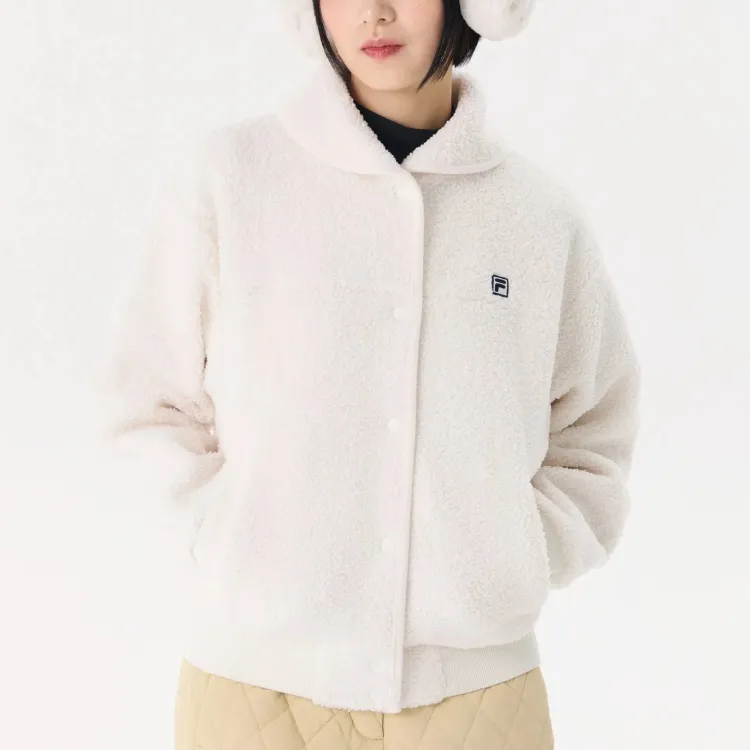 FILA Velvet Jackets Women's Cream-3